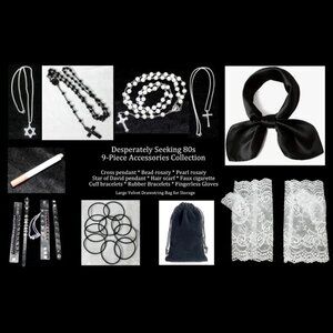 Desperately Seeking 80s 9-Piece Accessories Collection - Ships Next Day
